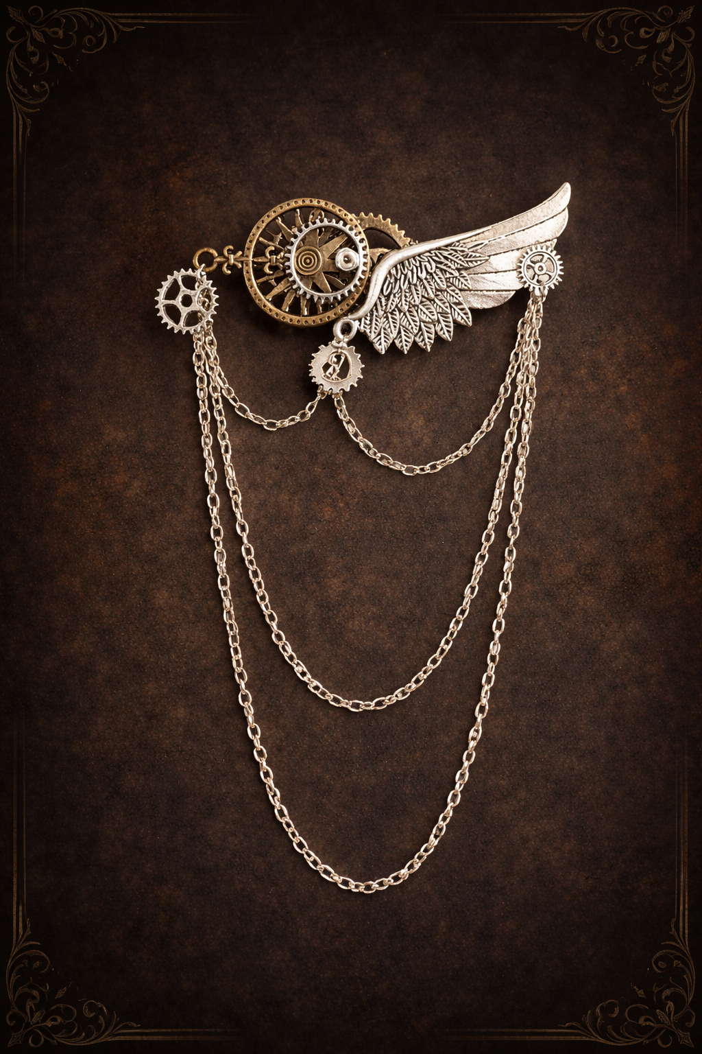 Wing man brooch
