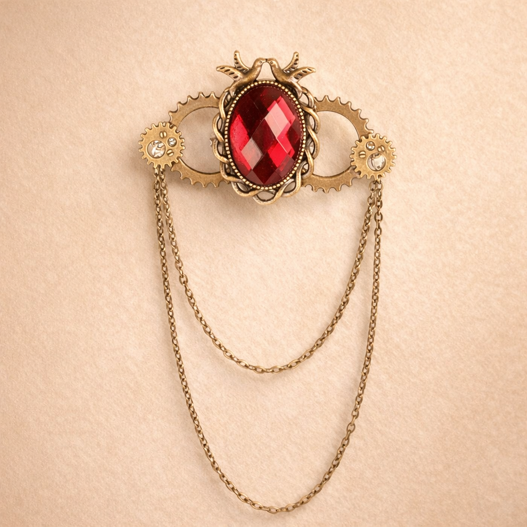 royal amber brooch