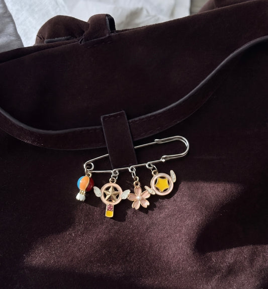 Sakura Magic Charm Bag Pin