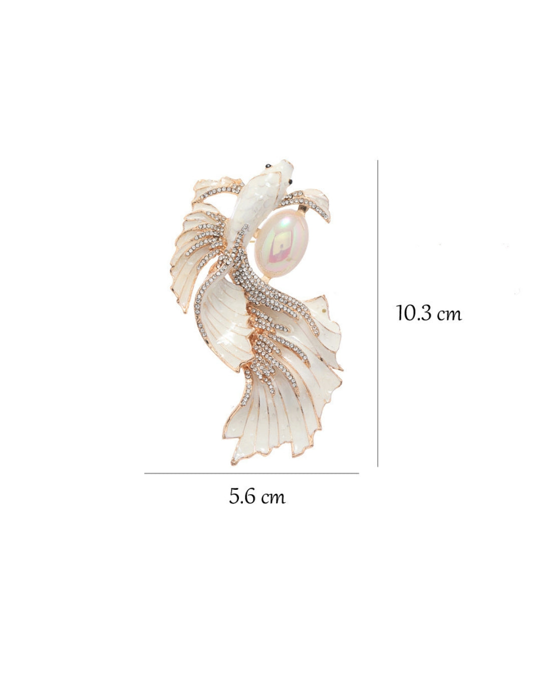 White Dolphin Brooch