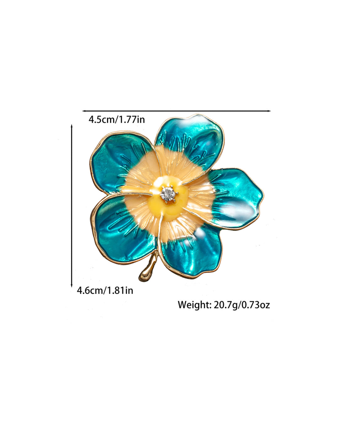 Sapphire Flower brooch