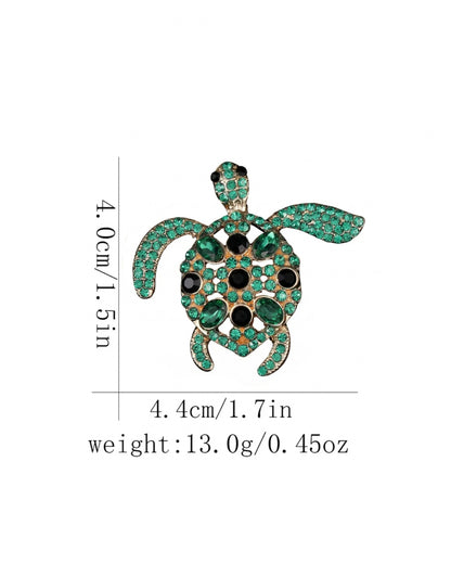 Blue Jewel tortoise brooch