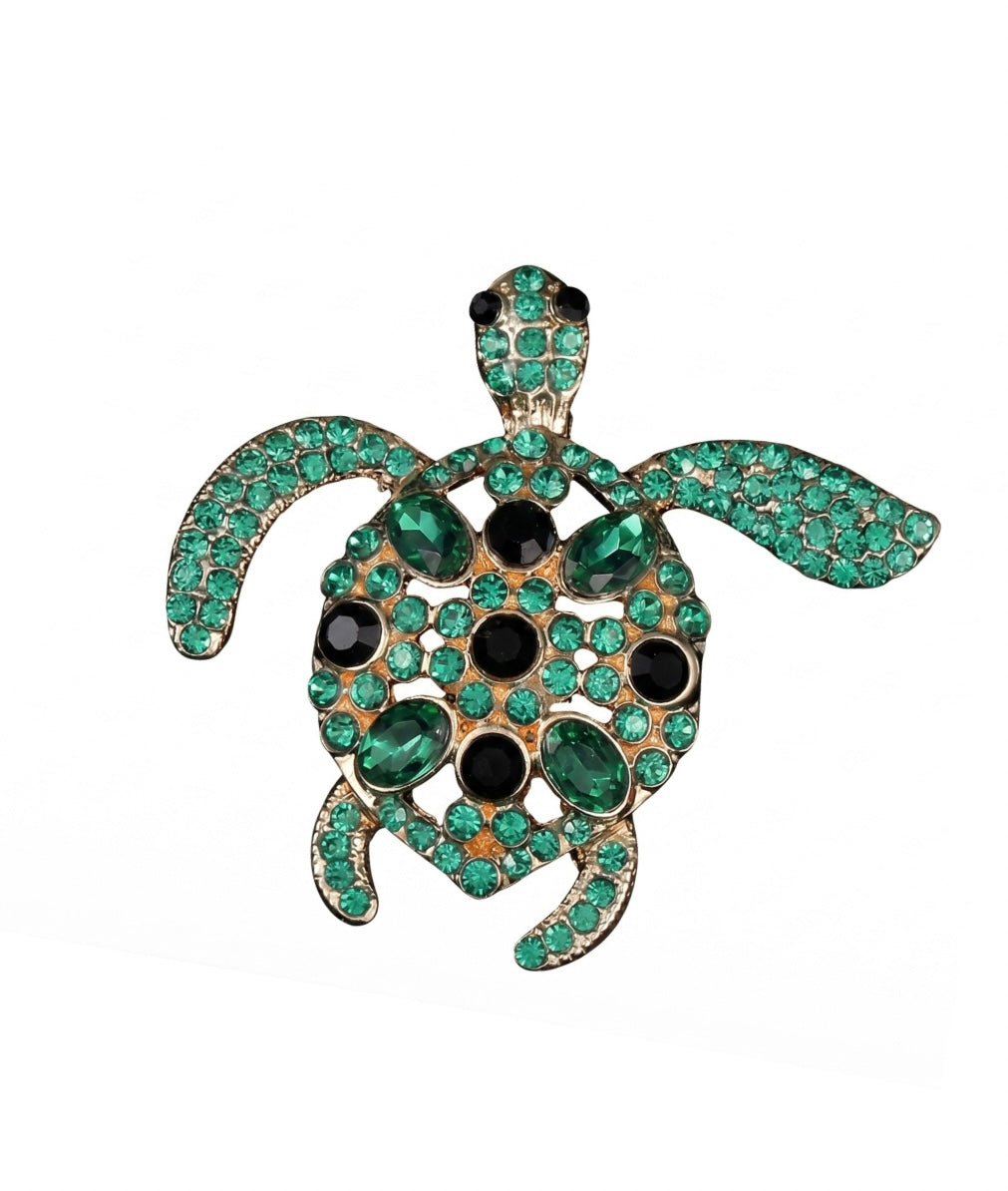 Blue Jewel tortoise brooch
