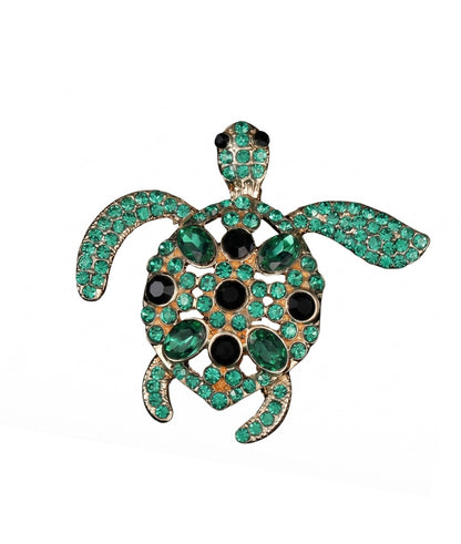 Blue Jewel tortoise brooch
