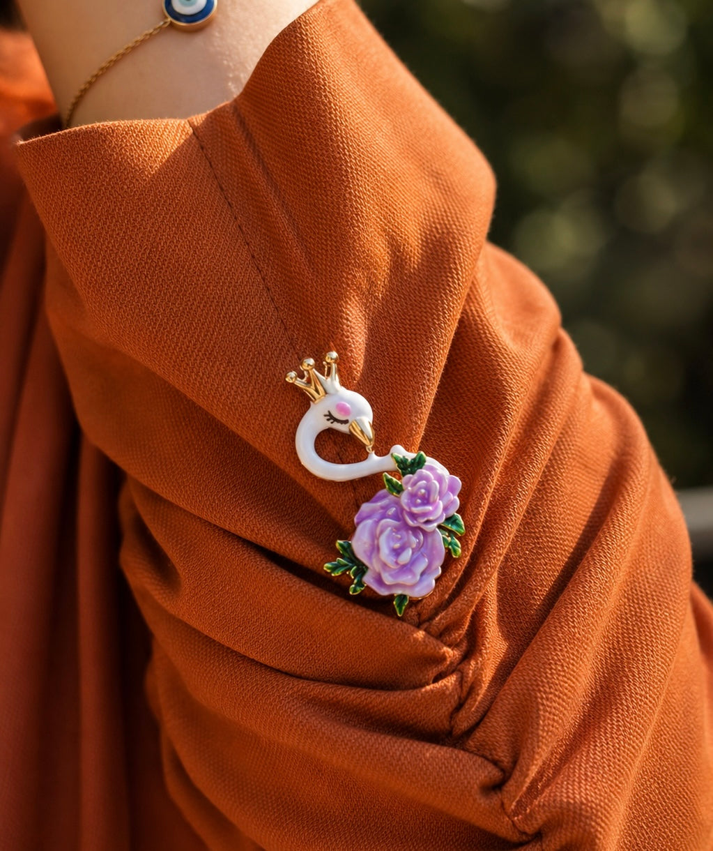 Crown Swan Purple