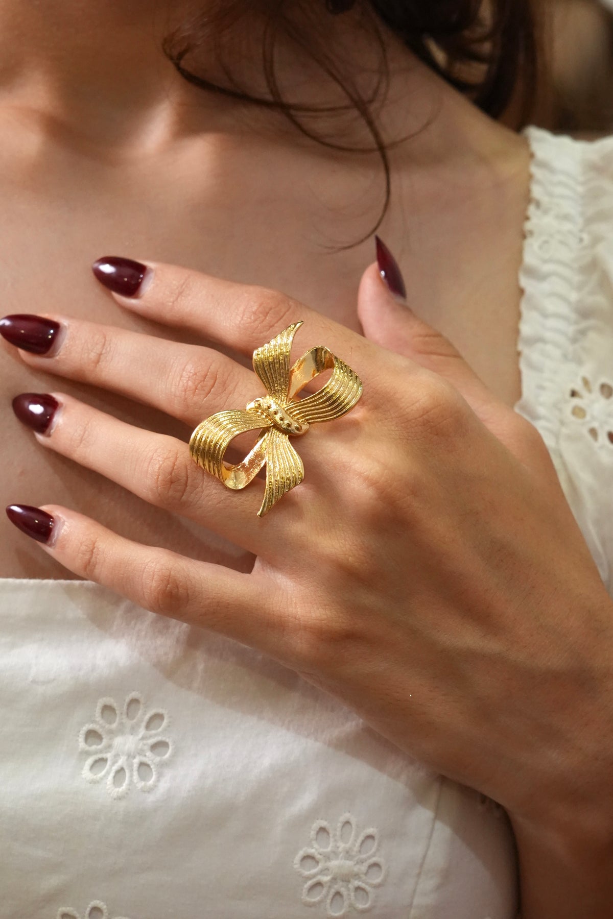 Bow Metal ring