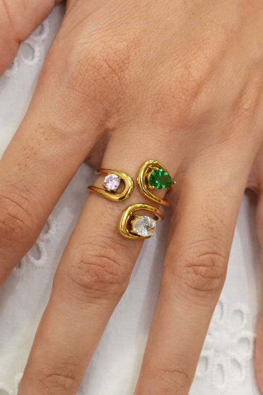 Trio gem ring