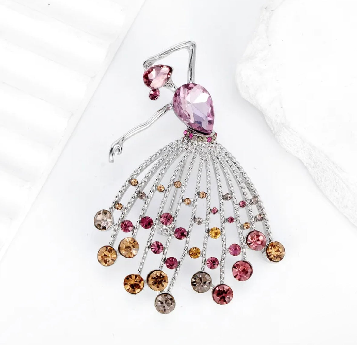 Ballroom belle brooch