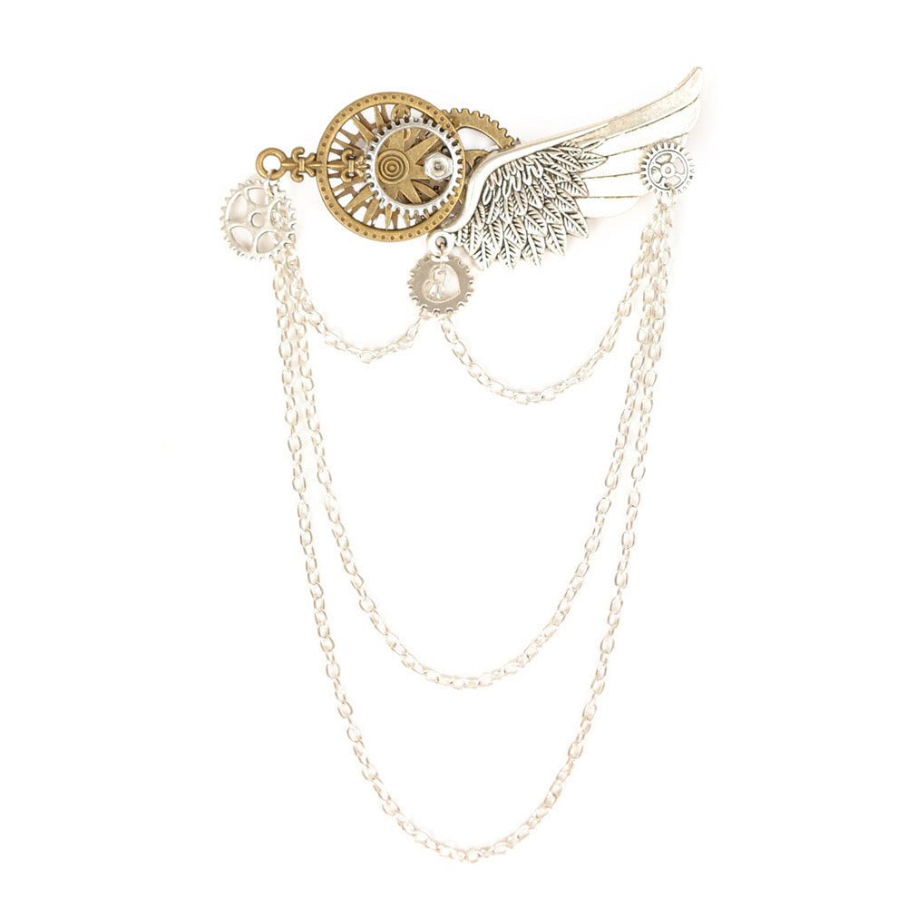 Wing man brooch