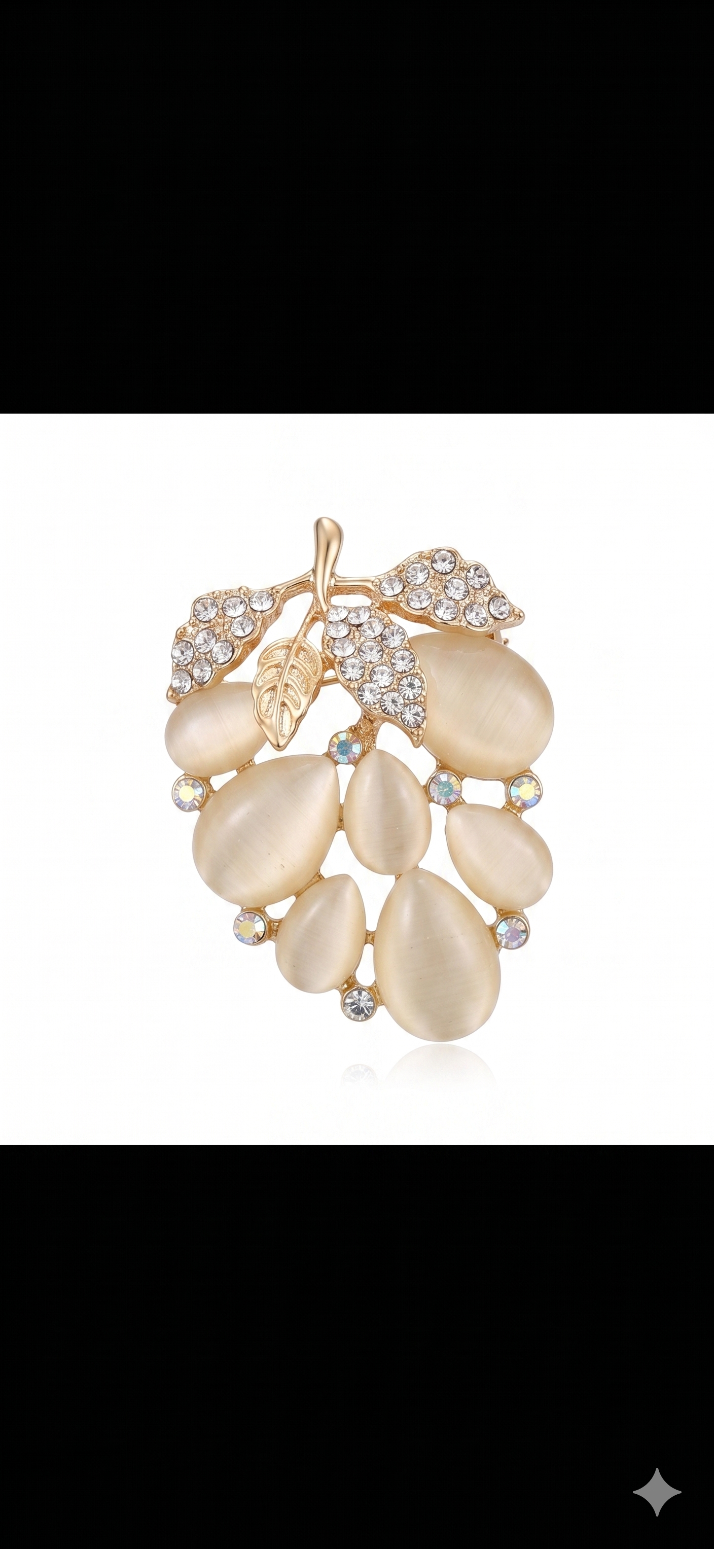 Ethnic Leaf Petal brooch