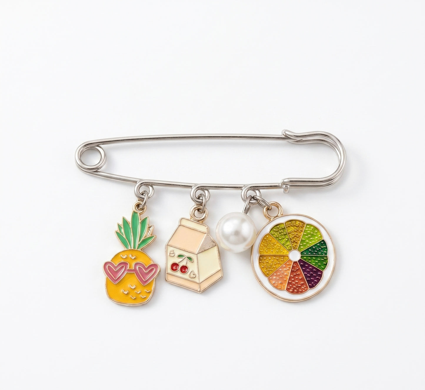 Tropical Citrus Charm Bag Pin