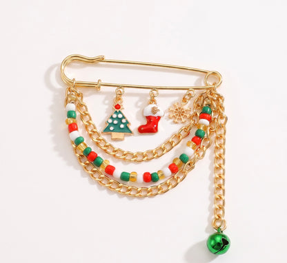 Christmas Cheer Charm Bag Pin