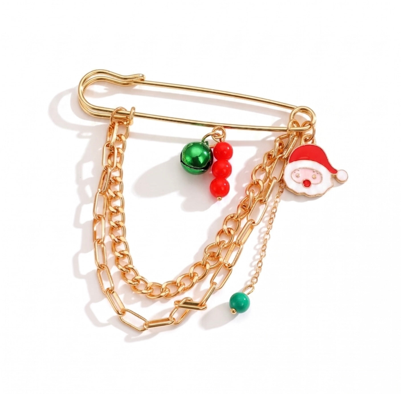 Santa Wishes Charm Bag Pin