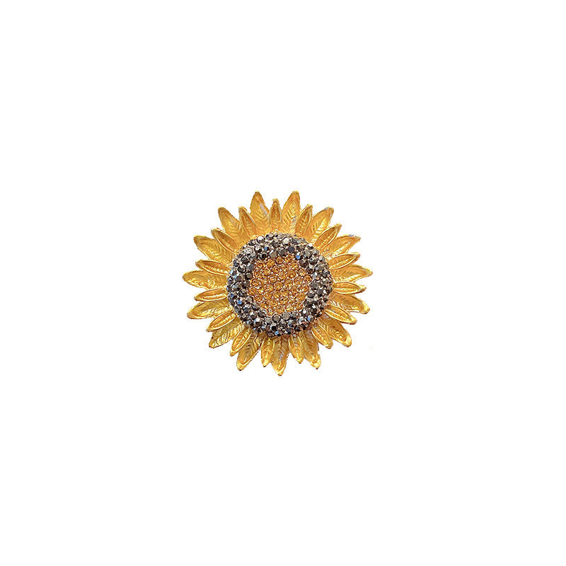 Sunflower brooch