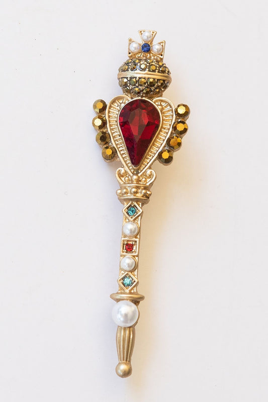 Royal key brooch