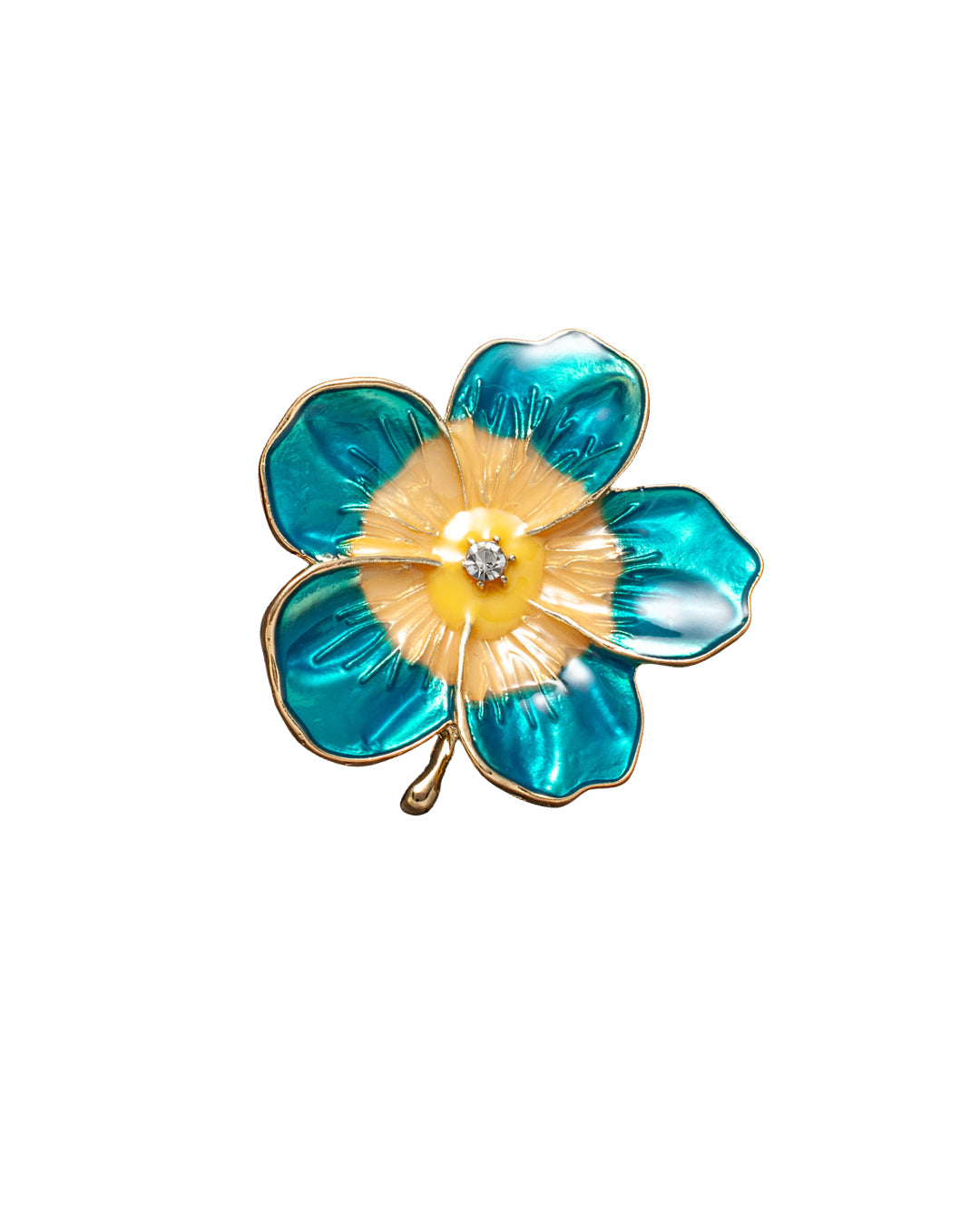 Sapphire Flower brooch
