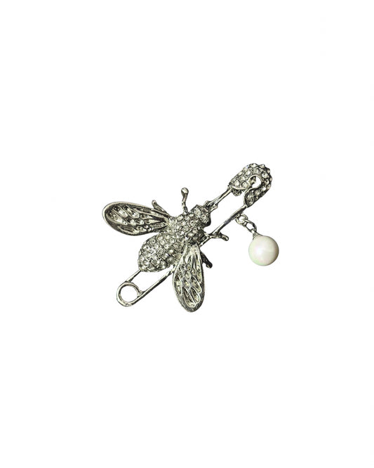 Silver bee pin