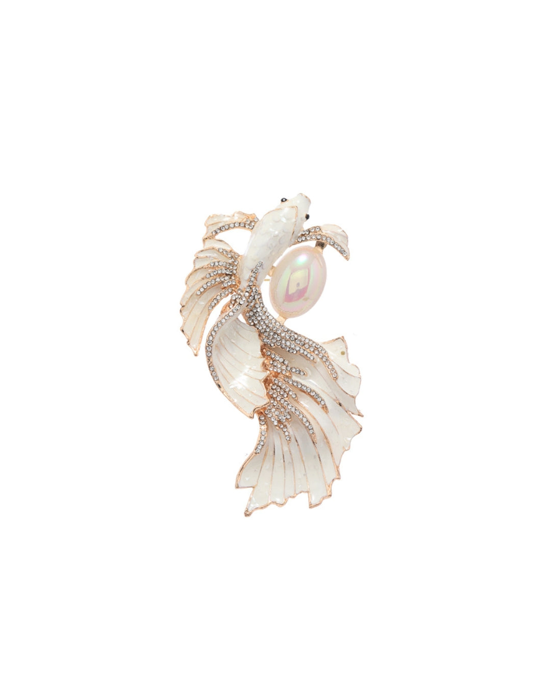 White Dolphin Brooch