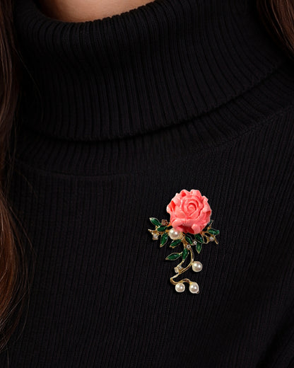 Love in bloom brooch
